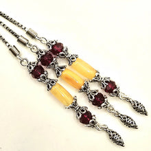 Lade das Bild in den Galerie-Viewer, Tesbih Tespih Damla Kehribar Amber Bernstein 13 Gr Vizyon Püskül 925 Echt Silber Rosary Prayerbeads Kapsül Subha Tasbih Misbaha Gebeteskette