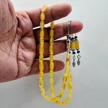Lade das Bild in den Galerie-Viewer, Tespih Damla Kehribar Amber Bernstein TOP-DEAL Größe 12 Gr VIZYON SERIES Püskül 925 Echt Silber Rosary Prayerbeads Kapsül