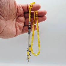 Lade das Bild in den Galerie-Viewer, Damla Kehribar Amber Bernstein SU DAMLASI 13 Gr VIZYON SERIES Püskül 925 Echt Silber Rosary Prayerbeads Kapsül Subha Tasbih Misbaha Gebeteskette