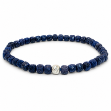 Lade das Bild in den Galerie-Viewer, Saphir Armband A+ Qualität – Facettierte Edelsteinperlen mit 925 Silberverschluss | SARB-BIJOU VIP COLLECTION