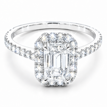 Lade das Bild in den Galerie-Viewer, Diamantring aus echtem 585 Weißgold mit 2,65 ct. Lab-Grown Diamanten – 100% Handmade