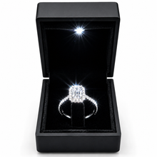 Lade das Bild in den Galerie-Viewer, Diamantring aus echtem 585 Weißgold mit 2 ct. Lab-Grown Diamanten – 100% Handmade