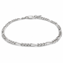 Lade das Bild in den Galerie-Viewer, SARB-BIJOU FIGARO Armband & Fußkette aus 925 Sterling Echt-Silber – für Damen und Herren
