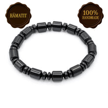 Lade das Bild in den Galerie-Viewer, Hämatit Armband Herren Ø60mm – Naturstein Schmuck – Geschenk im Etui