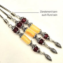 Lade das Bild in den Galerie-Viewer, Tesbih Tespih Damla Kehribar Amber Bernstein 13 Gr Vizyon Püskül 925 Echt Silber Rosary Prayerbeads Kapsül Subha Tasbih Misbaha Gebeteskette