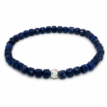 Lade das Bild in den Galerie-Viewer, Saphir Armband A+ Qualität – Facettierte Edelsteinperlen mit 925 Silberverschluss | SARB-BIJOU VIP COLLECTION