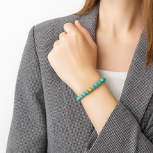 Lade das Bild in den Galerie-Viewer, Amazonit Armband Damen – A+ Qualität Amazonit Perlen mit 925 Echt-Silber Verschluss | Handmade in Deutschland | SARB-BIJOU