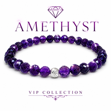 Lade das Bild in den Galerie-Viewer, Amethyst Armband A+ Qualität – Facettierte Edelsteinperlen mit 925 Silberverschluss | SARB-BIJOU VIP COLLECTION