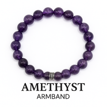 Lade das Bild in den Galerie-Viewer, Amethyst Armband Damen – A+ Qualität Amethyst Perlen mit 925 Echt-Silber-Verschluss | Handmade in Deutschland by SARB-BIJOU