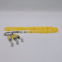 Lade das Bild in den Galerie-Viewer, Tespih Damla Kehribar Amber Bernstein TOP-DEAL Größe 12 Gr VIZYON SERIES Püskül 925 Echt Silber Rosary Prayerbeads Kapsül