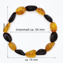 Lade das Bild in den Galerie-Viewer, Armband Echter Bernstein elastischer Faden Hochwertiger Edelstein