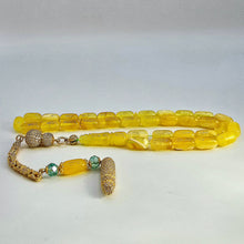 Lade das Bild in den Galerie-Viewer, Tesbih Tespih Damla Kehribar Amber Bernstein 23 Gr Rosary Prayerbeads Kapsül Subha Tasbih Misbaha Gebeteskette