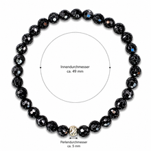 Lade das Bild in den Galerie-Viewer, SARB-BIJOU VIP COLLECTION – Turmalin-Armband A+ Qualität mit 925-Silber-Verschluss, facettierten Perlen und elastischem Gummizug