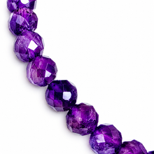 Lade das Bild in den Galerie-Viewer, Amethyst Armband A+ Qualität – Facettierte Edelsteinperlen mit 925 Silberverschluss | SARB-BIJOU VIP COLLECTION