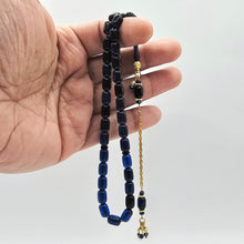 Lade das Bild in den Galerie-Viewer, Tesbih Tespih ZAR Parlament Mavi / Blue Vizyon Püskül Kapsül Blau Prayerbeads Rosary Gebetskette Misbaha Design