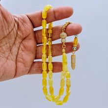 Lade das Bild in den Galerie-Viewer, Tesbih Tespih Damla Kehribar Amber Bernstein 23 Gr Rosary Prayerbeads Kapsül Subha Tasbih Misbaha Gebeteskette