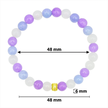 Lade das Bild in den Galerie-Viewer, Aquamarin, Amethyst & Rosenquarz Armband Damen – 925 Echt-Silber Verschluss – Handmade in Deutschland | SARB-BIJOU