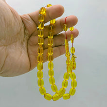 Lade das Bild in den Galerie-Viewer, Tesbih Tespih ZAR Ömer Das Kapsül Sari Gelb Prayerbeads Rosary Gebetskette Misbaha Design