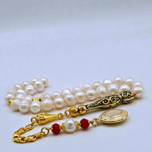 Lade das Bild in den Galerie-Viewer, Tesbih Tespih PERLE INCI Echter Stein Rosary Prayerbeads Kapsül Subha Tasbih Misbaha Gebeteskette