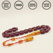 Lade das Bild in den Galerie-Viewer, Tesbih Tespih OSMANLI BENZETME Kapsül Prayerbeads Rosary Prayerbeads Rosary Model Gebetskette Misbaha Kolye Design
