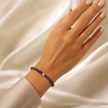 Lade das Bild in den Galerie-Viewer, SARB-BIJOU VIP COLLECTION – Turmalin-Armband A+ Qualität mit 925-Silber-Verschluss, facettierten Perlen und elastischem Gummizug
