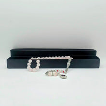Lade das Bild in den Galerie-Viewer, Tesbih Tespih ROSENQUARZ Echter Stein Rosary Prayerbeads Küre Subha Tasbih Misbaha Gebeteskette
