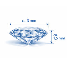 Lade das Bild in den Galerie-Viewer, Diamantring Damen aus ECHTGOLD Weißgold 370 mit echtem Diamanten 0,10 Karat SI – eleganter Solitärring Damenring Verlobungsring
