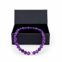 Lade das Bild in den Galerie-Viewer, Amethyst Armband A+ Qualität – Facettierte Edelsteinperlen mit 925 Silberverschluss | SARB-BIJOU VIP COLLECTION
