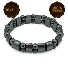 Lade das Bild in den Galerie-Viewer, Hämatit Armband Herren Ø60mm – Naturstein Schmuck – Geschenk im Etui
