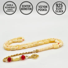 Lade das Bild in den Galerie-Viewer, Tesbih Tespih Damla Kehribar Amber Bernstein 9 Gr Rosary Prayerbeads Kapsül Subha Tasbih Misbaha Gebeteskette
