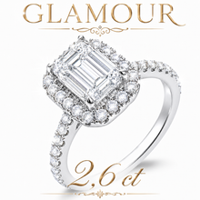 Lade das Bild in den Galerie-Viewer, Diamantring aus echtem 585 Weißgold mit 2,65 ct. Lab-Grown Diamanten – 100% Handmade
