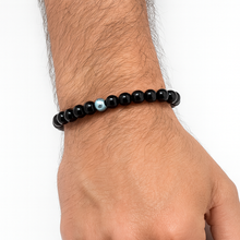 Lade das Bild in den Galerie-Viewer, Onyx Armband für Herren – Stilvolles Natursteinarmband mit kraftvoller Wirkung
