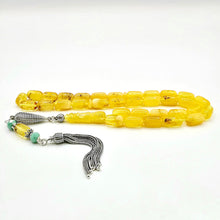 Lade das Bild in den Galerie-Viewer, Tesbih Tespih Damla Kehribar Amber Bernstein 20 Gr Vizyon Püskül 925 Echt Silber Rosary Prayerbeads Kapsül Subha Tasbih Misbaha Gebeteskette
