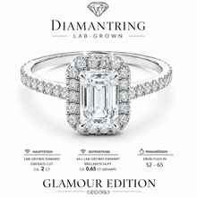 Lade das Bild in den Galerie-Viewer, Diamantring aus echtem 585 Weißgold mit 2,65 ct. Lab-Grown Diamanten – 100% Handmade
