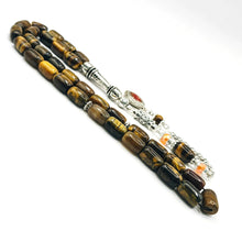 Lade das Bild in den Galerie-Viewer, Tesbih Tespih TIGERAUGE KAPLAN GÖZÜ Echter Stein Rosary Prayerbeads Kapsül Subha Tasbih Misbaha Gebeteskette
