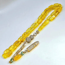 Lade das Bild in den Galerie-Viewer, Tesbih Tespih Damla Kehribar Amber Bernstein 23 Gr Rosary Prayerbeads Kapsül Subha Tasbih Misbaha Gebeteskette
