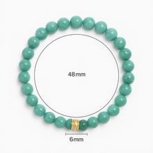 Lade das Bild in den Galerie-Viewer, Amazonit Armband Damen – A+ Qualität Amazonit Perlen mit 925 Echt-Silber Verschluss | Handmade in Deutschland | SARB-BIJOU
