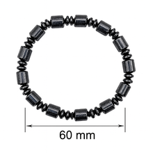 Lade das Bild in den Galerie-Viewer, Hämatit Armband Herren Ø60mm – Naturstein Schmuck – Geschenk im Etui
