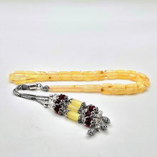 Lade das Bild in den Galerie-Viewer, Tesbih Tespih Damla Kehribar Amber Bernstein 13 Gr Vizyon Püskül 925 Echt Silber Rosary Prayerbeads Kapsül Subha Tasbih Misbaha Gebeteskette
