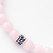 Lade das Bild in den Galerie-Viewer, Rosenquarz Armband Damen mit 925 Echt-Silber-Verschluss – Handmade in Deutschland von SARB-BIJOU
