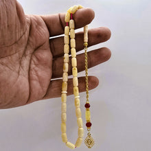 Lade das Bild in den Galerie-Viewer, Tesbih Tespih Damla Kehribar Amber Bernstein 9 Gr Rosary Prayerbeads Kapsül Subha Tasbih Misbaha Gebeteskette
