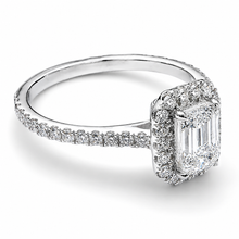 Lade das Bild in den Galerie-Viewer, Diamantring aus echtem 585 Weißgold mit 2 ct. Lab-Grown Diamanten – 100% Handmade
