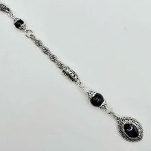 Lade das Bild in den Galerie-Viewer, Tesbih Tespih SCHWARZER TURMALIN Echter Stein Rosary Prayerbeads Küre Subha Tasbih Misbaha Gebeteskette
