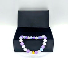 Lade das Bild in den Galerie-Viewer, Aquamarin, Amethyst &amp; Rosenquarz Armband Damen – 925 Echt-Silber Verschluss – Handmade in Deutschland | SARB-BIJOU
